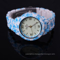 Новое прибытие хорошее качество синий и белый фарфор цветок смотреть Китай часы производитель